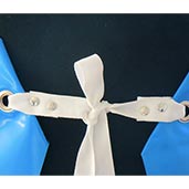 poliuretano blu chiu fettuccia